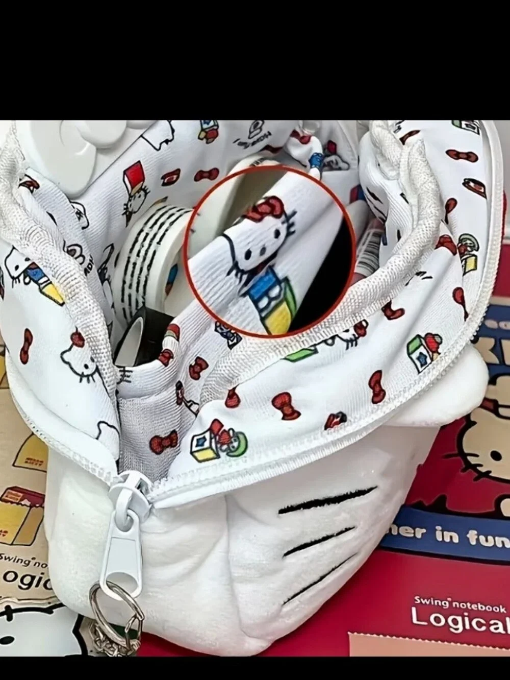 Hello Kitty Cosmetic Bag White